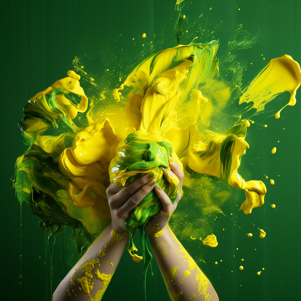 Creative Green Yellow Symbolic Photo