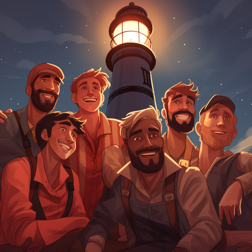 Lighthouse Crew Sharing Laughter and Stories