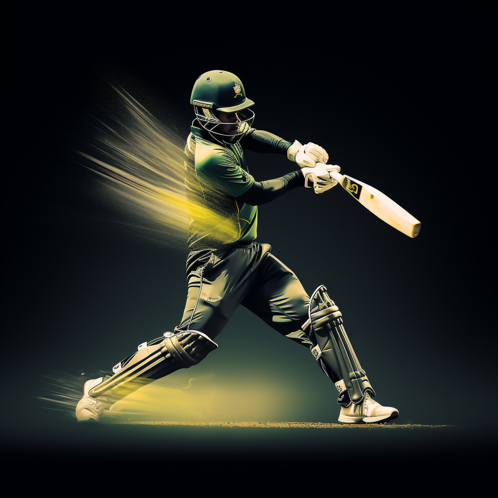 Athletic cricket player showcasing speed and movement