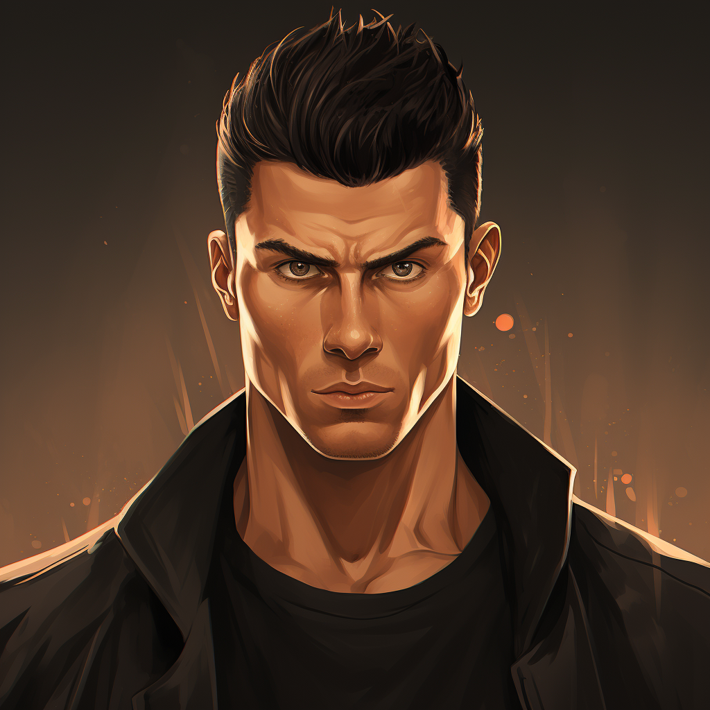 Cristiano Ronaldo anime character image