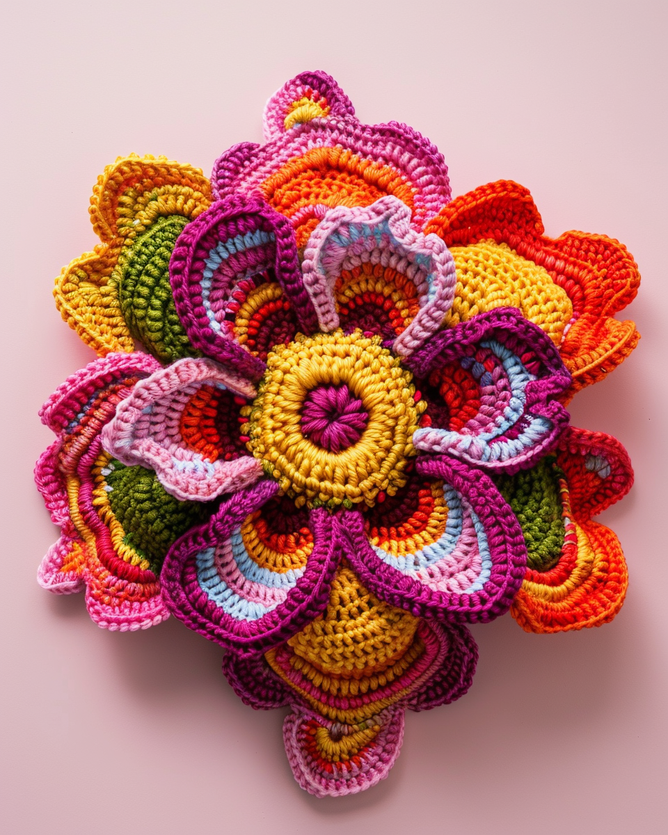 Crocheted product photography website