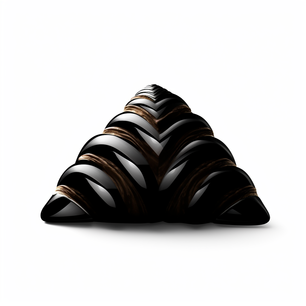 Croissant with Black Pictogram