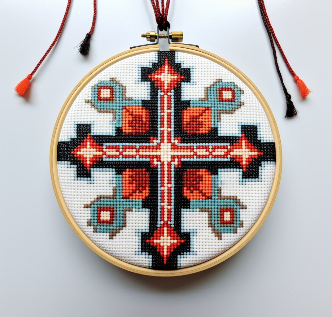 Cross Stitch Hanging Decoration