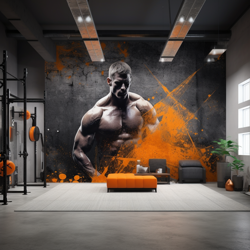 Crossfit and weightlifting athletes in black, gray, and orange