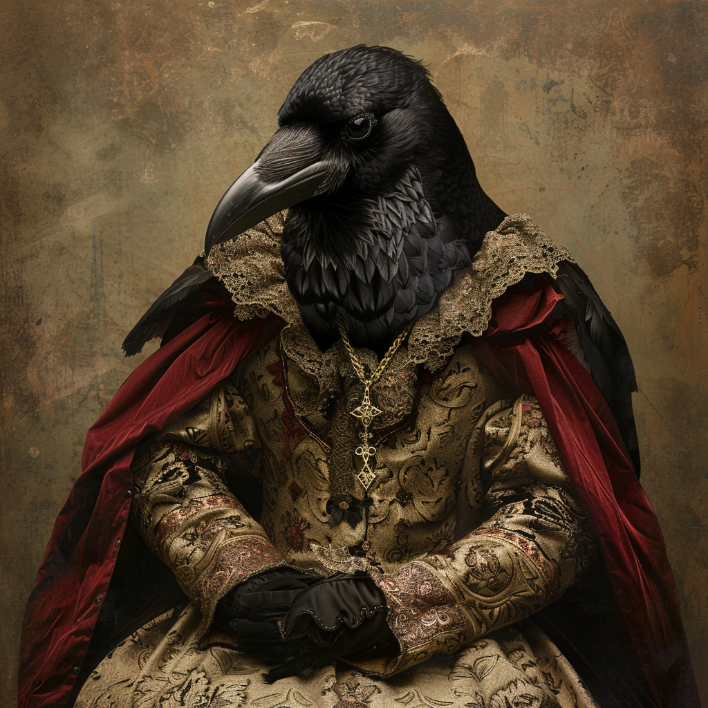 Crow Folk in Gothic Clothing