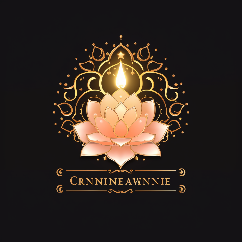 Crowned Consciousness Royal Blossom Candle Logo