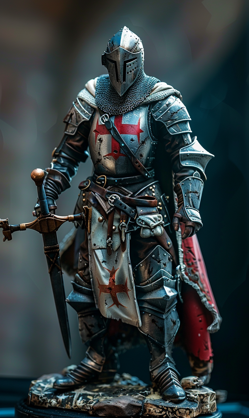 Medieval Crusader Warrior Knight Armor