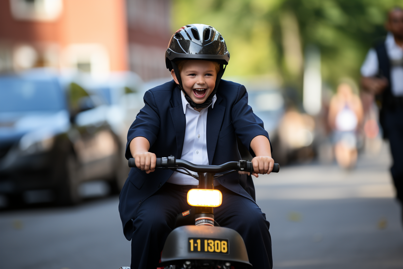 Crying Trump Driving Little Tykes Car