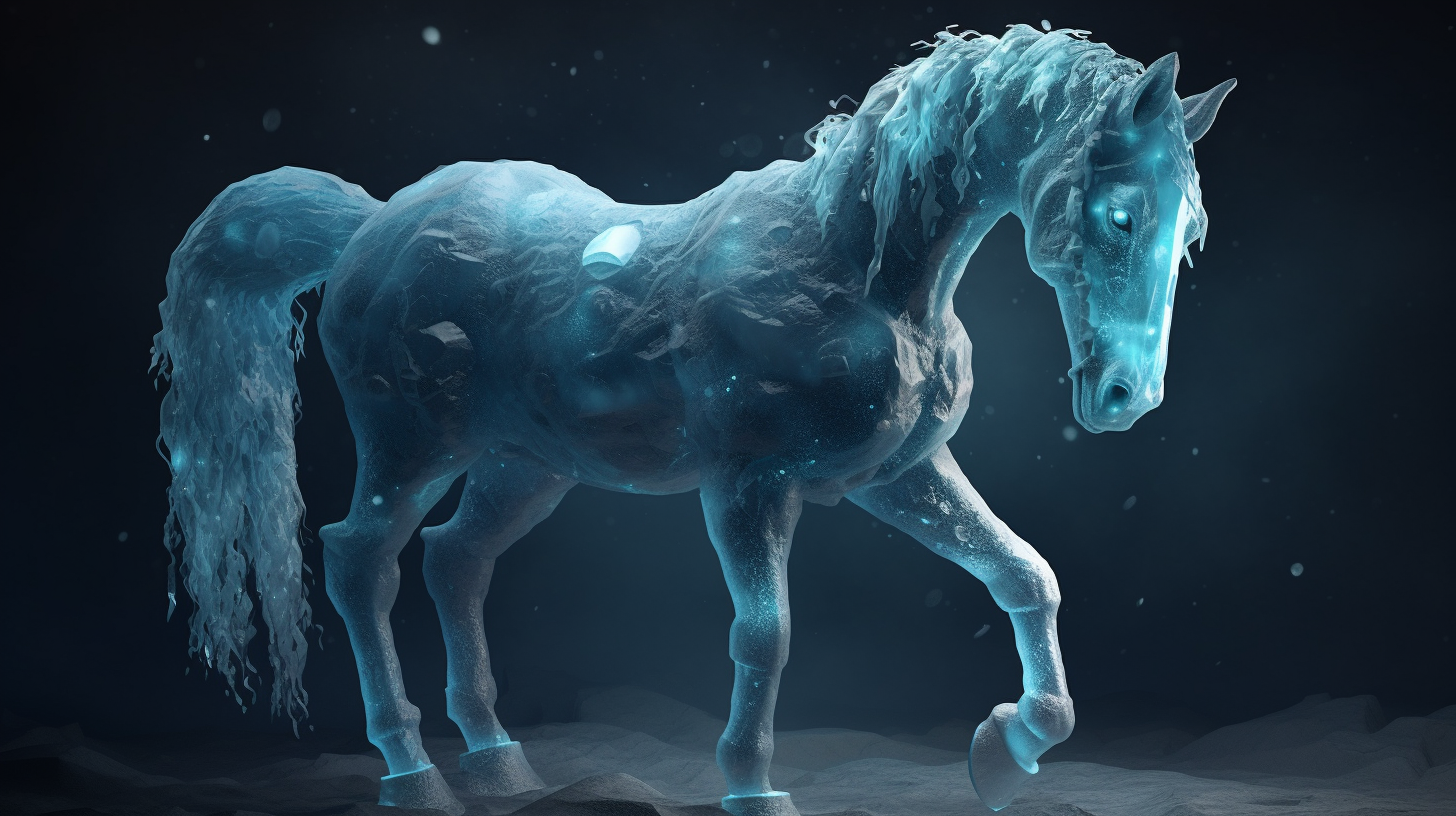 Cryogenic Centaur encased in icy crystals