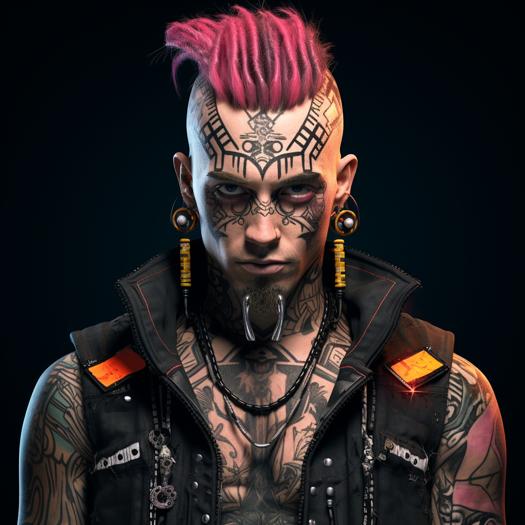 Crypto Punk Avatar Front Male COSS