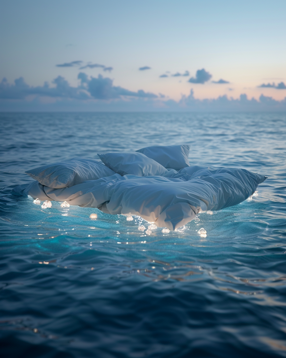 Swarovski Crystal Bed Floating Ocean