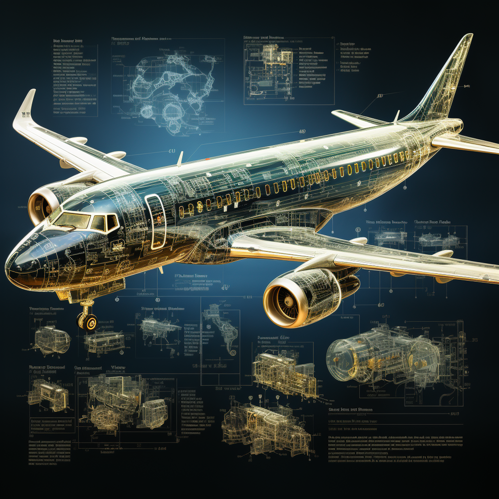 Crystal aircraft blueprint design