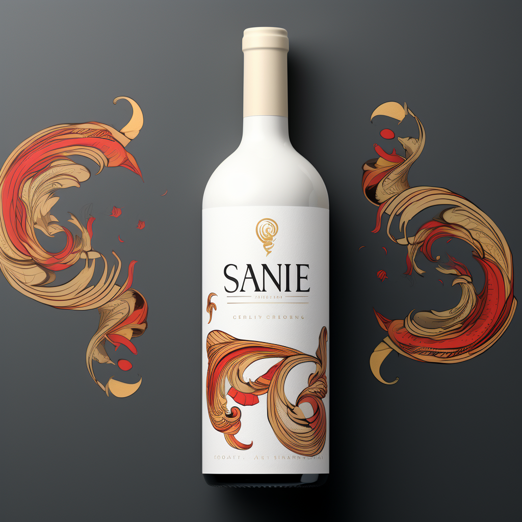 CSenge wine label with word