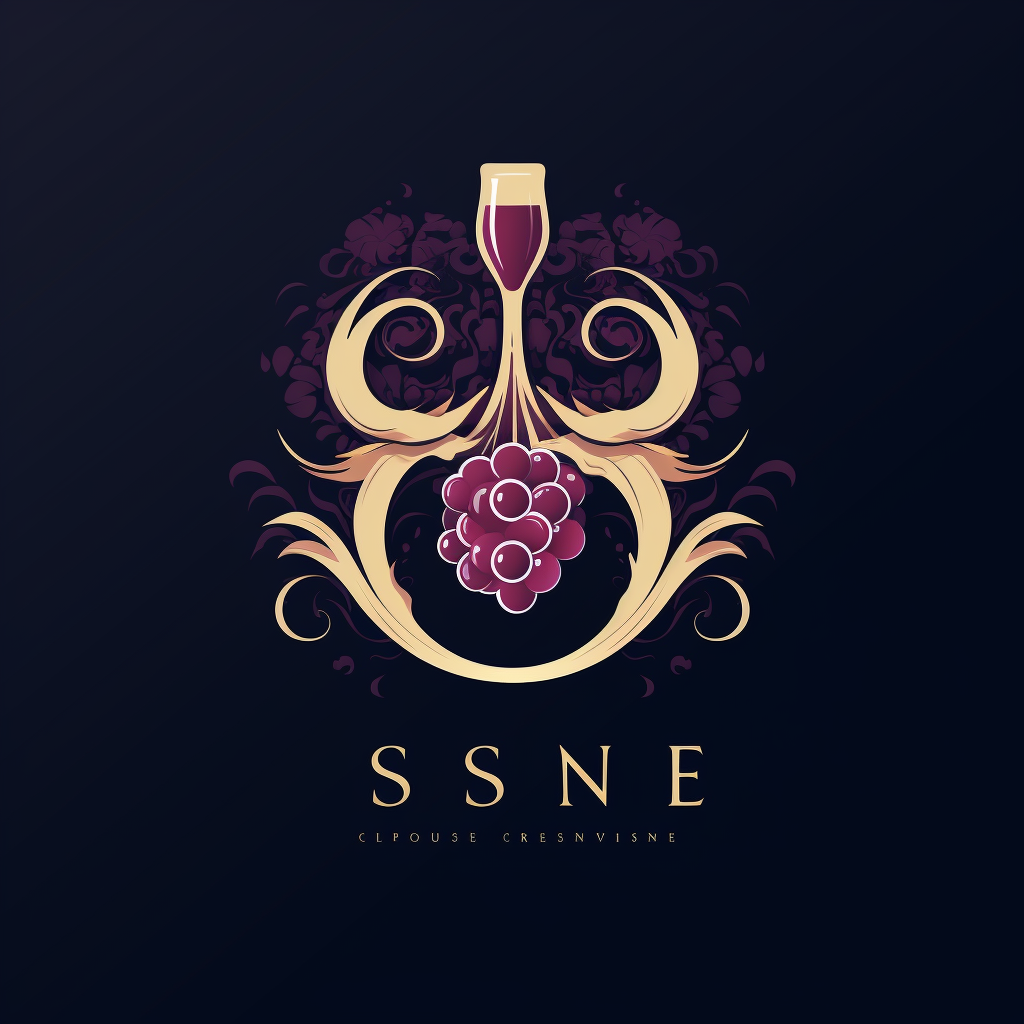 Csenge wine logo design