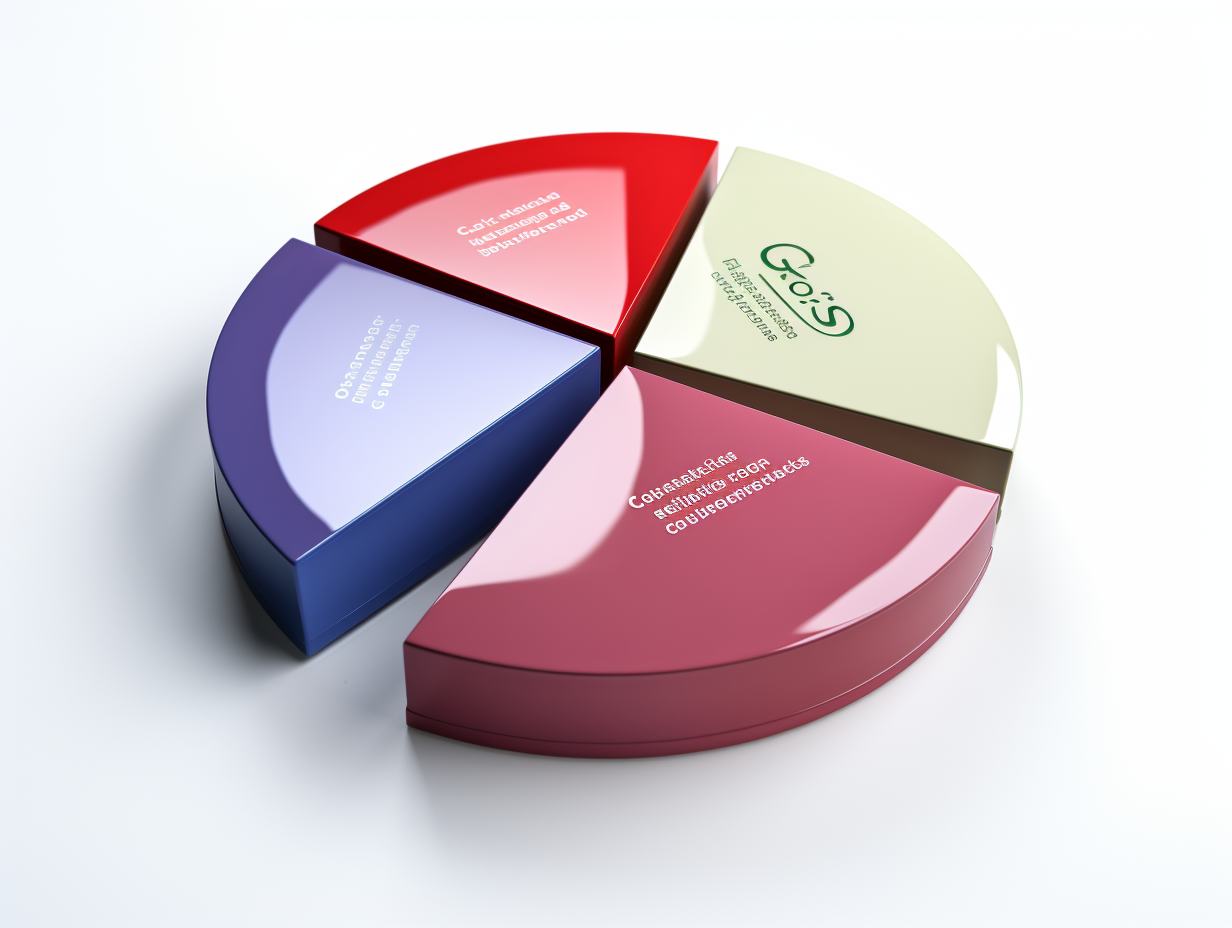 Three-dimensional CSR pie chart