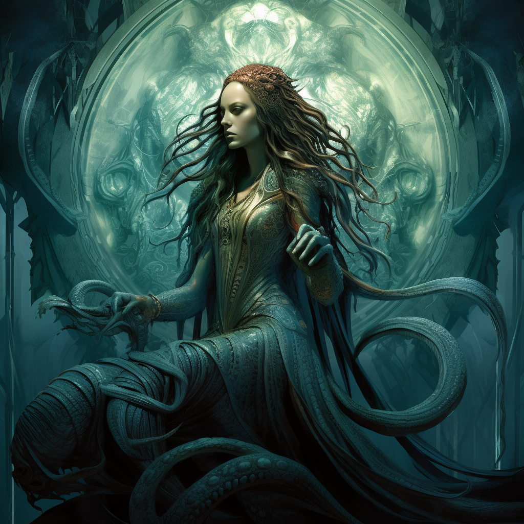 Cthulhu Beautiful Woman AR 16:9