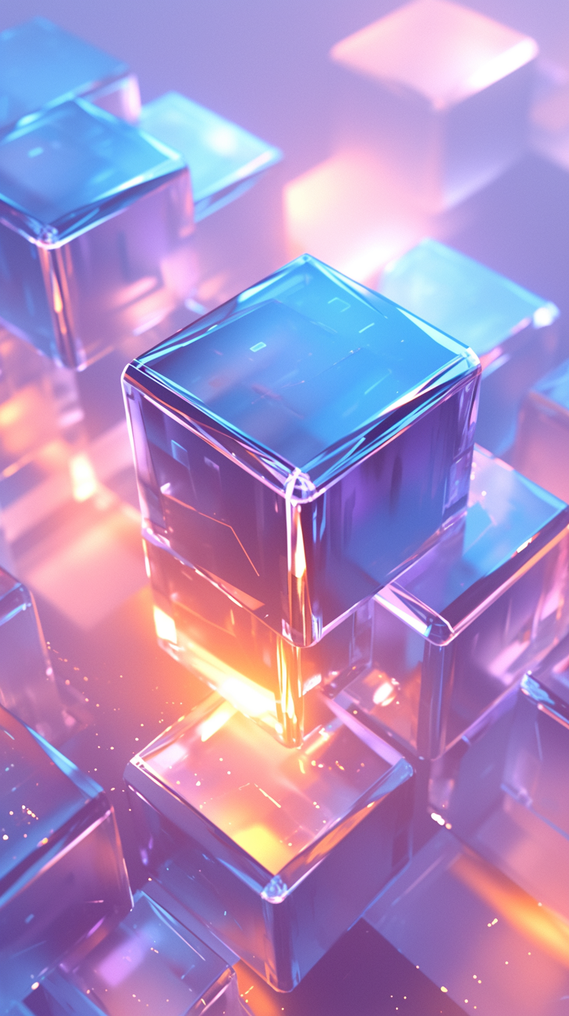 Close Up Cube Edges 4k