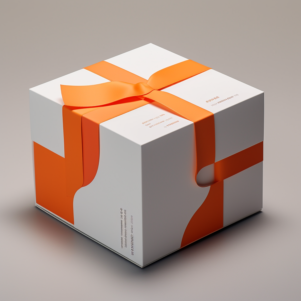 Cube gift box packaging design