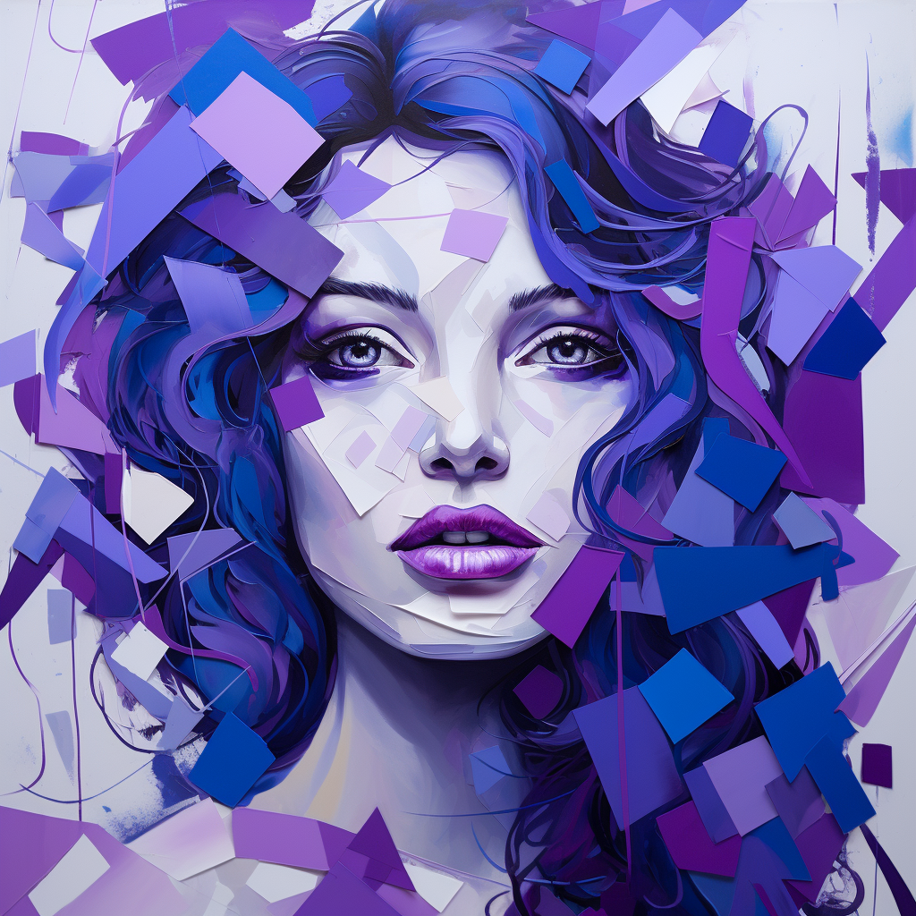 Vibrant Cubist Art on Nikon D810