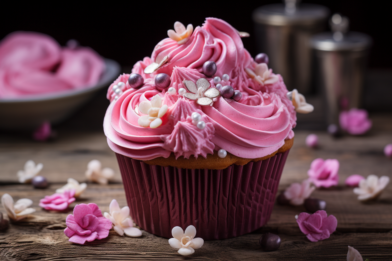 Gorgeous cupcake for web page