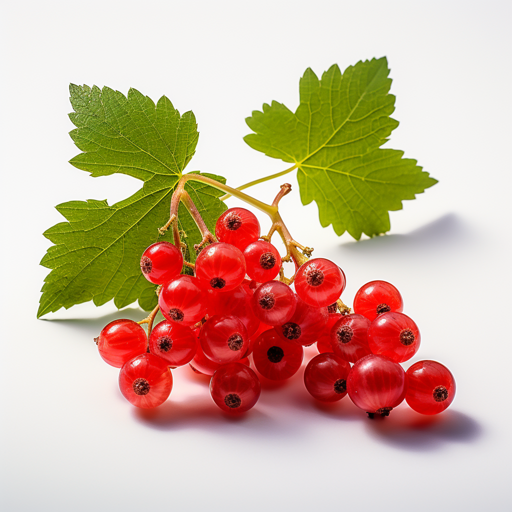 Fresh currant on a white background