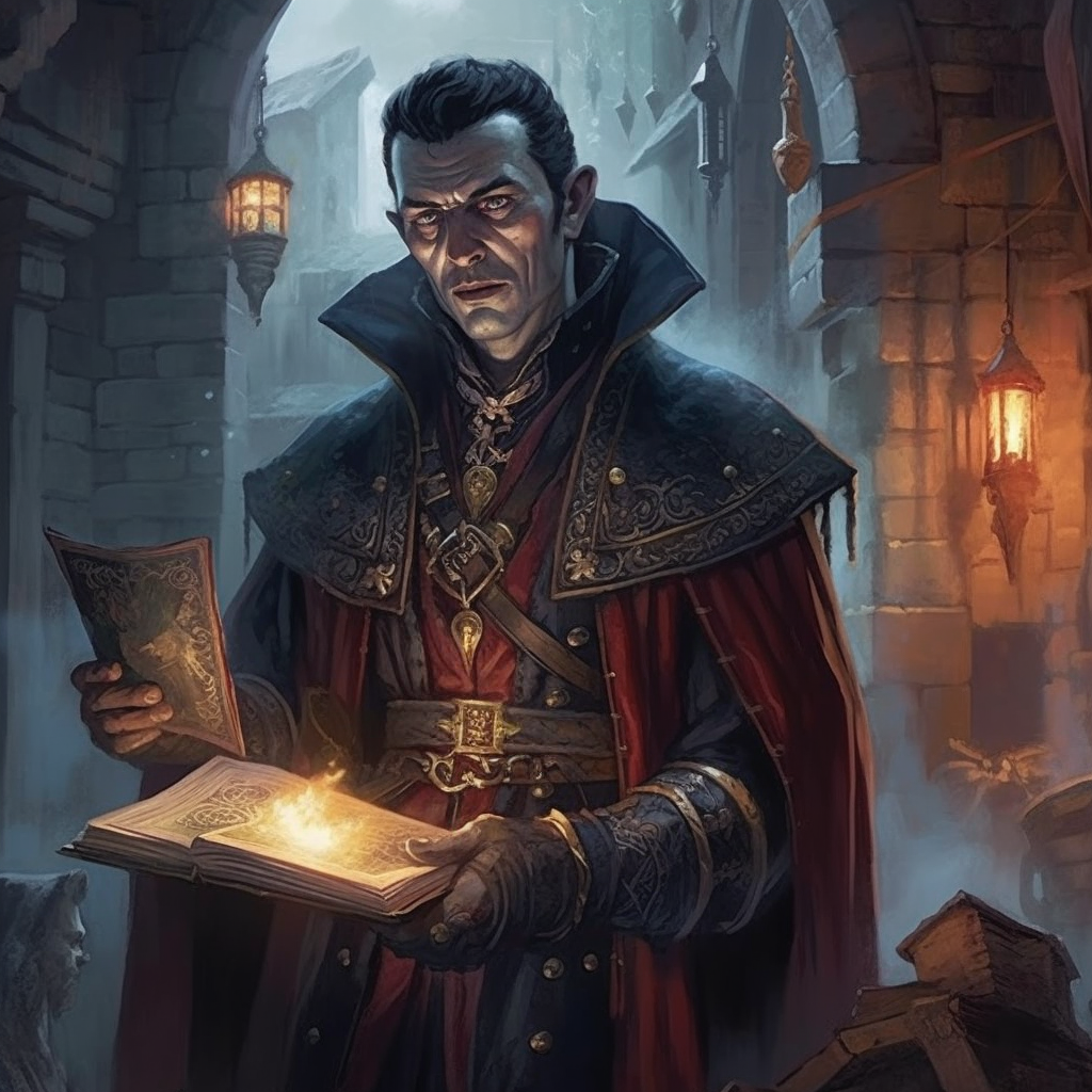 Creative depiction of Curse of Strahd from Dungeons and Dragons