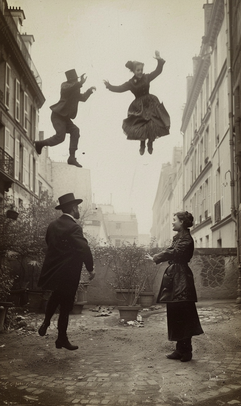 Cursed chaotic jumpers in vintage Paris