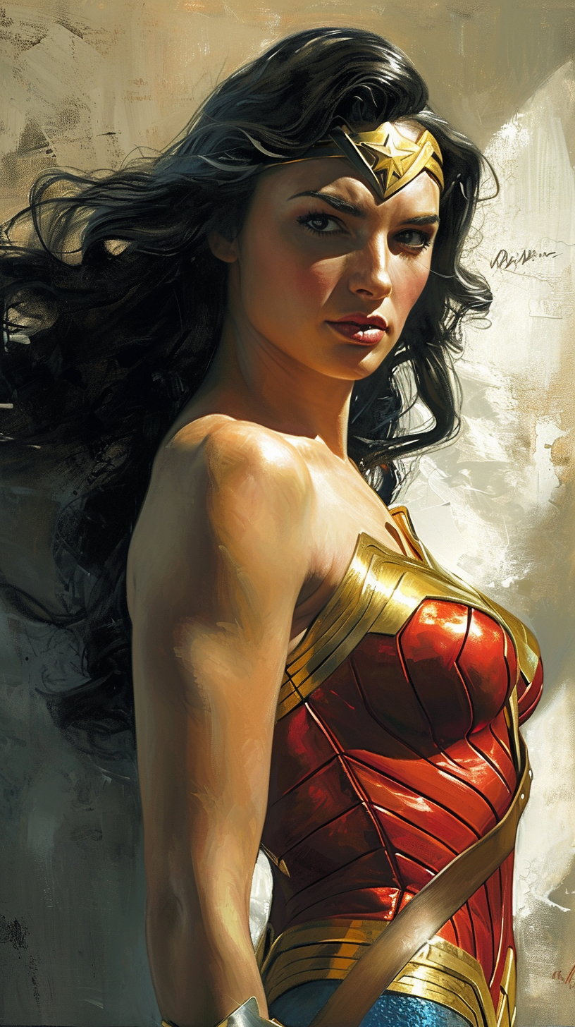 Curvaceous Wonder Woman in Stunning Art