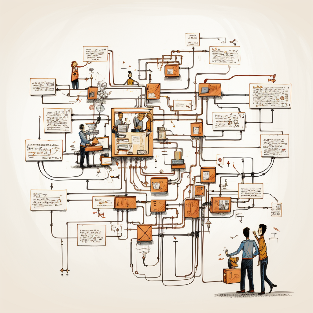 Minimalist Customer Communication Schematic