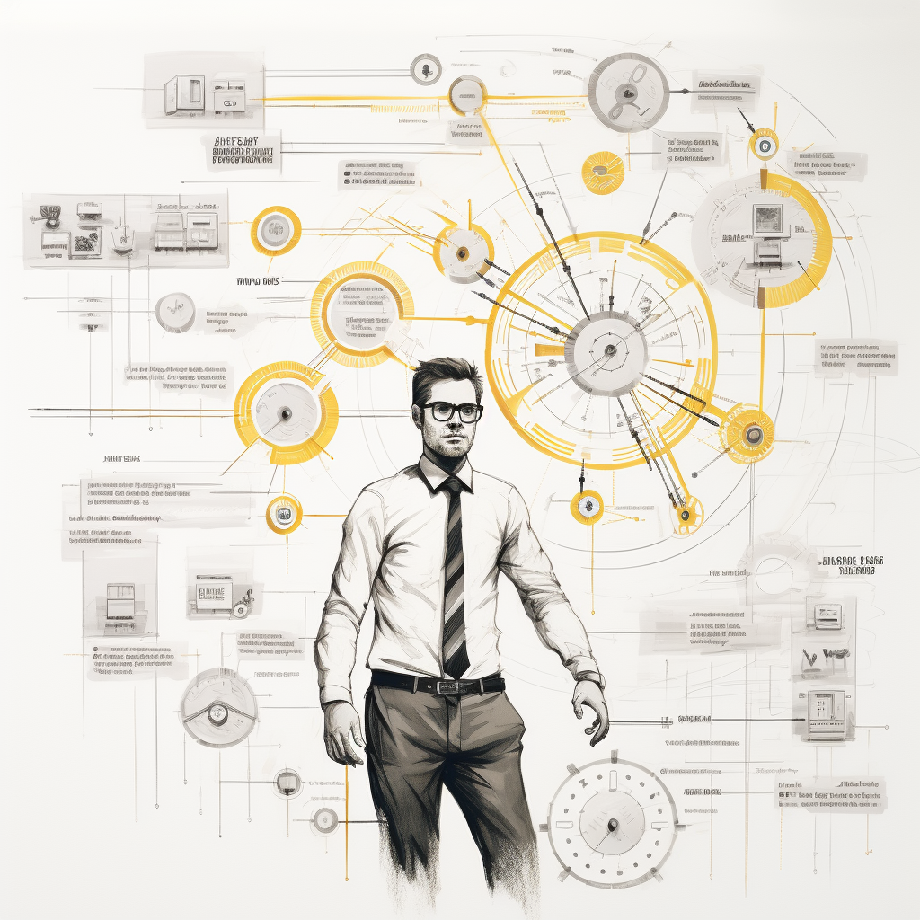 Customer communication schematic sketch