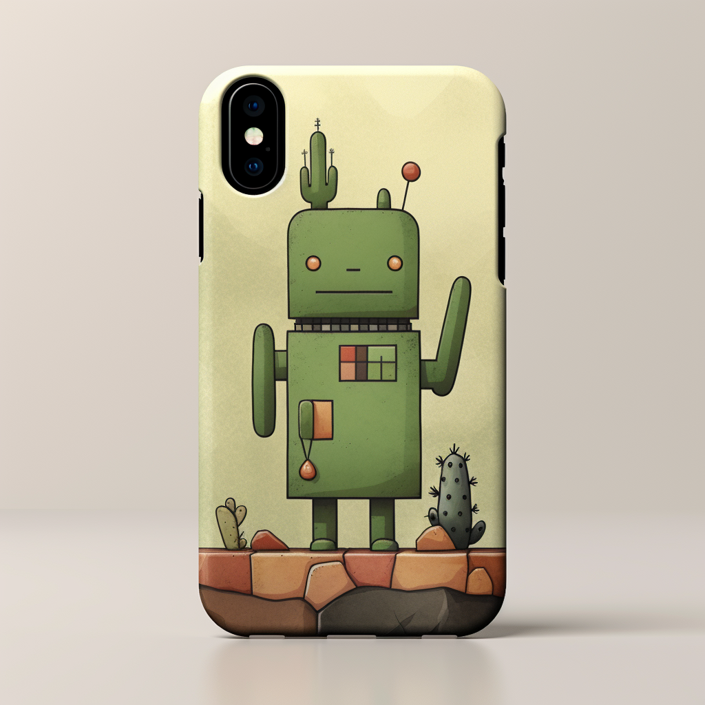 Anthropomorphic Cut Cactus Cubism Art