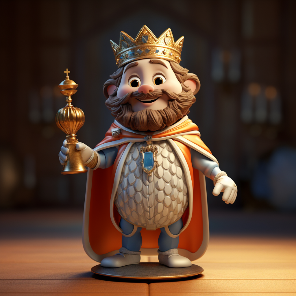 Cute 3D Mascott King