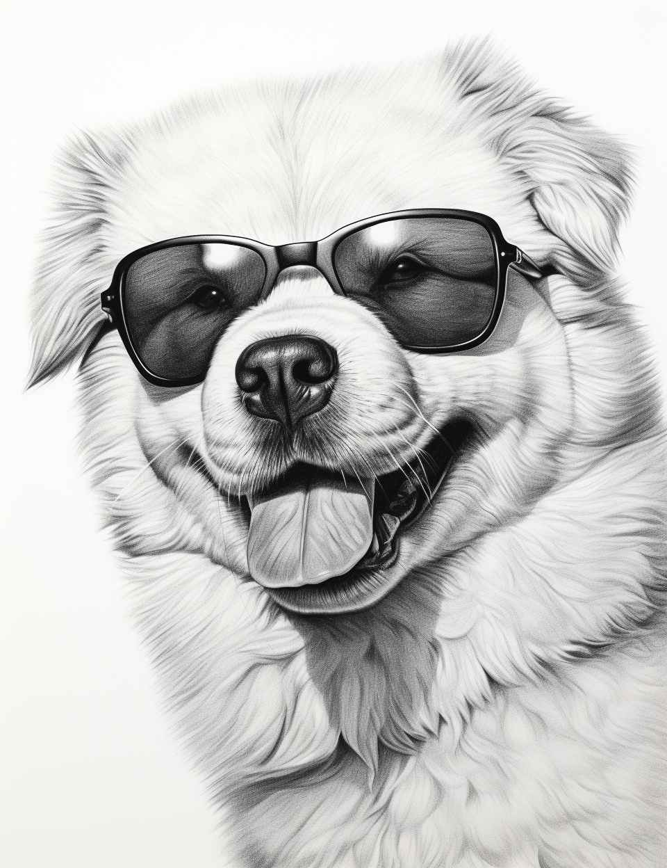 Cute Alaskan puppies wearing sunglasses