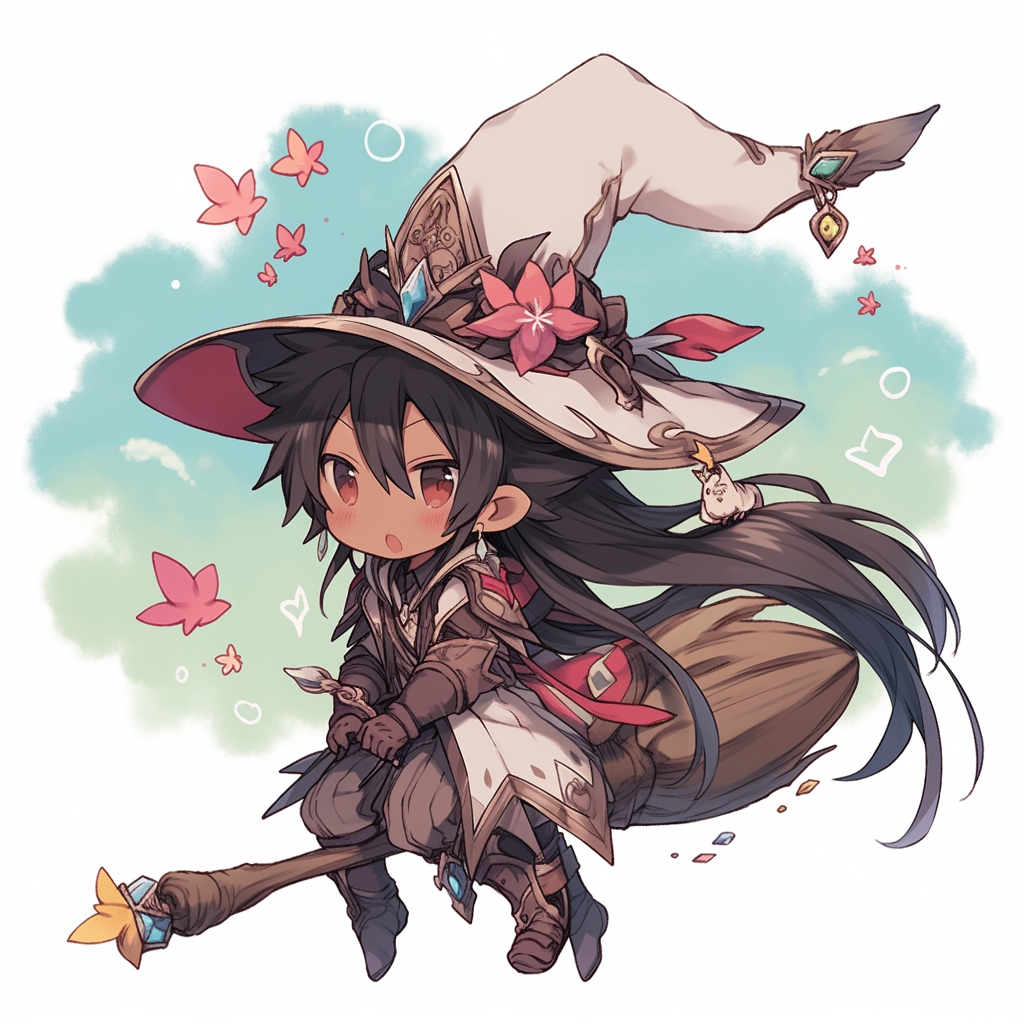 Cute assassin elf and paladin flying