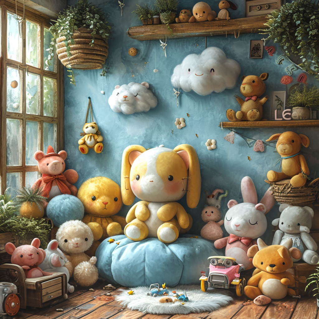 Cute Cartoon Studio Scenery Wallpaper