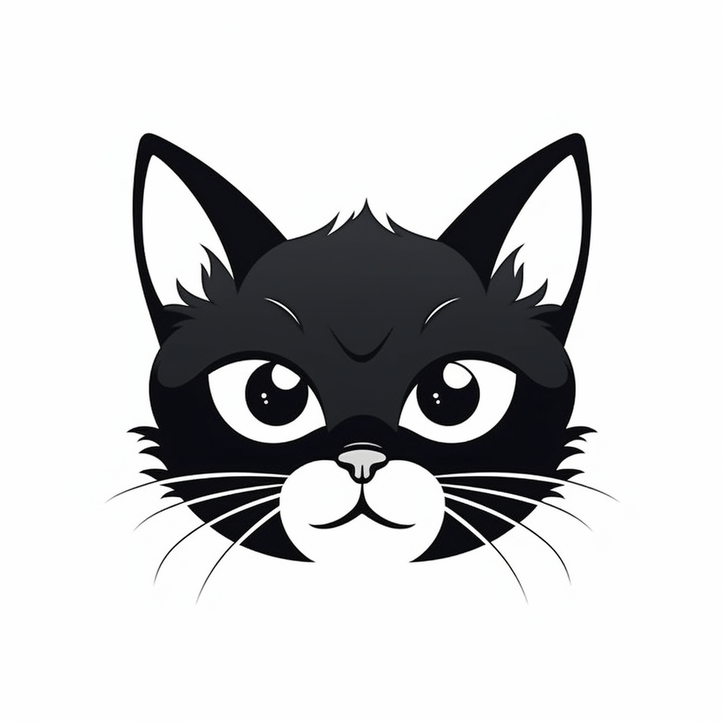 Cute cat head avatar