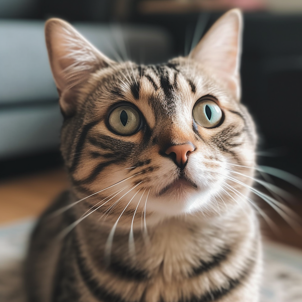 Adorable cats with large eyes