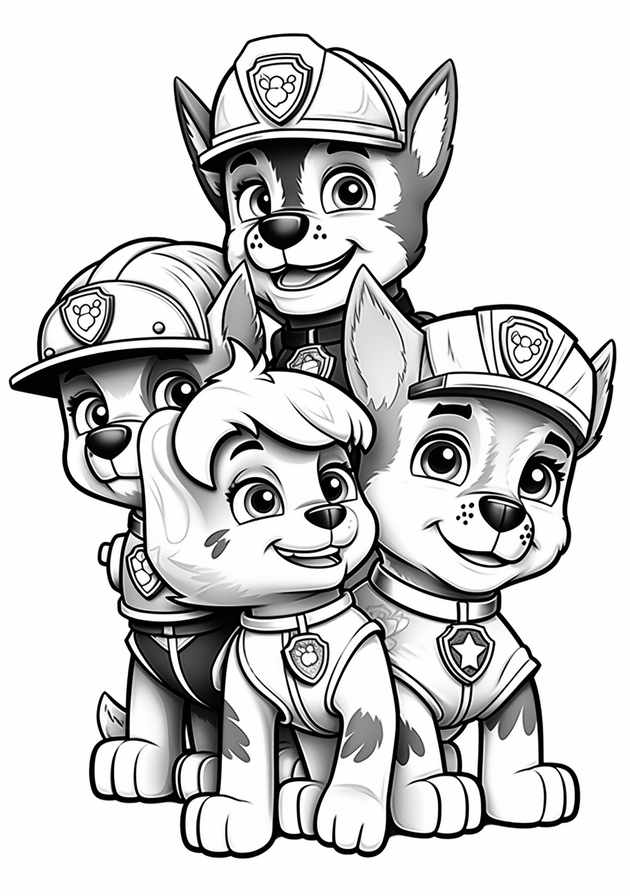 Cute cats in Paw Patrol style