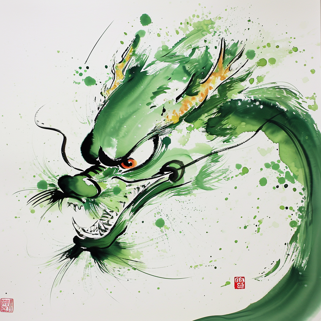 Cute Chinese Dragon Close-up