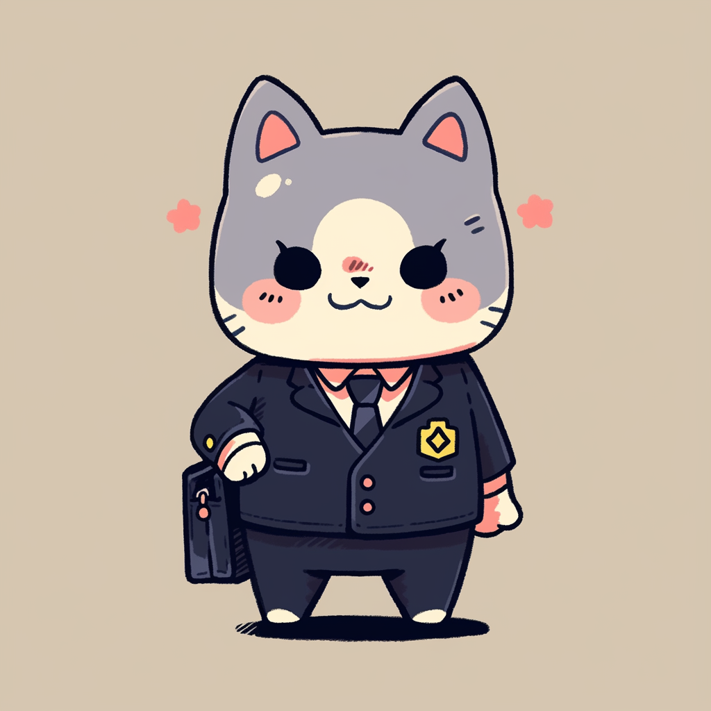 Adorable Japanese Corporate Mascot in Sanrio Style