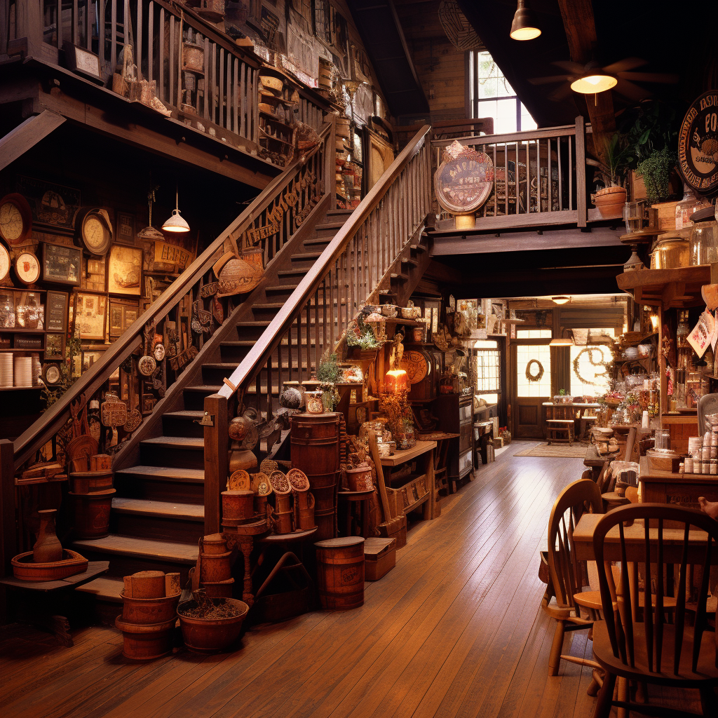 Cozy and Inviting Country Gift Store Interior