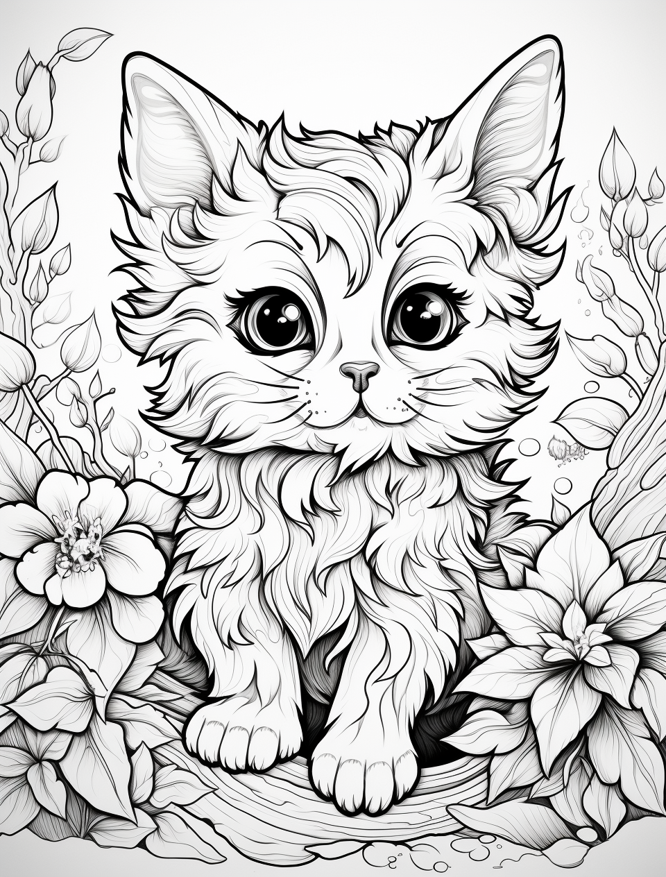 Coloring Book: Cute Fantasy Animal