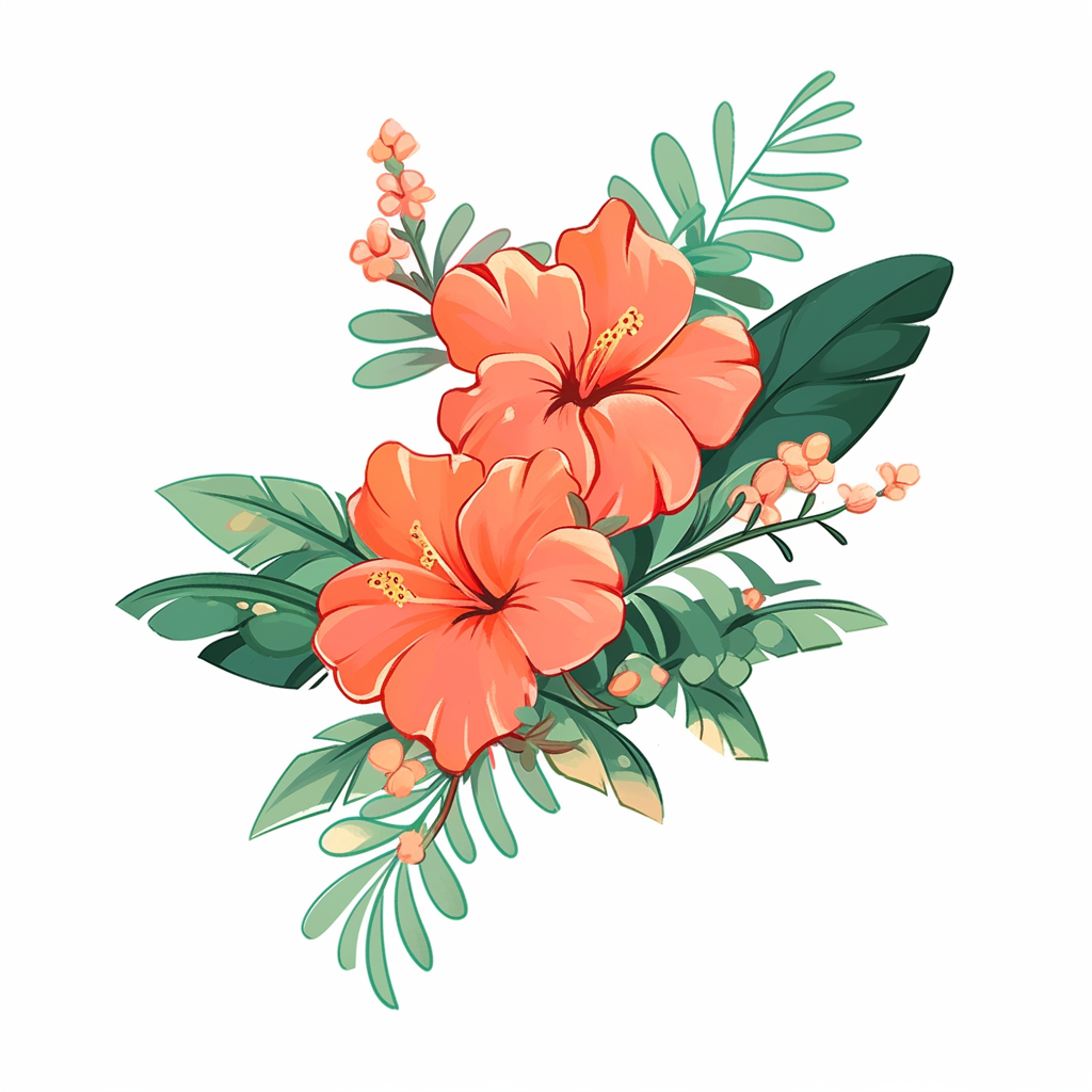 Illustration of a cute flower