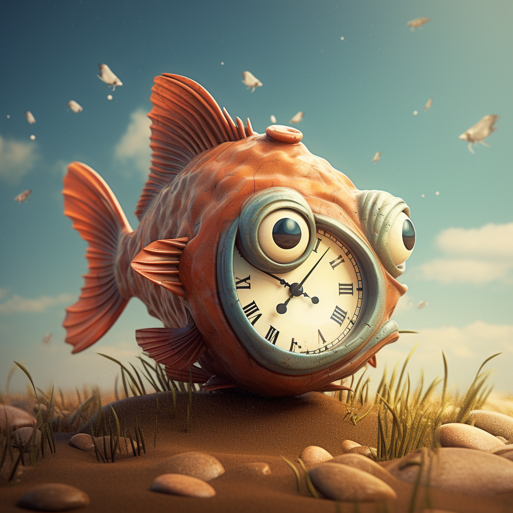 Cute and Funny Fish in Surreal Art