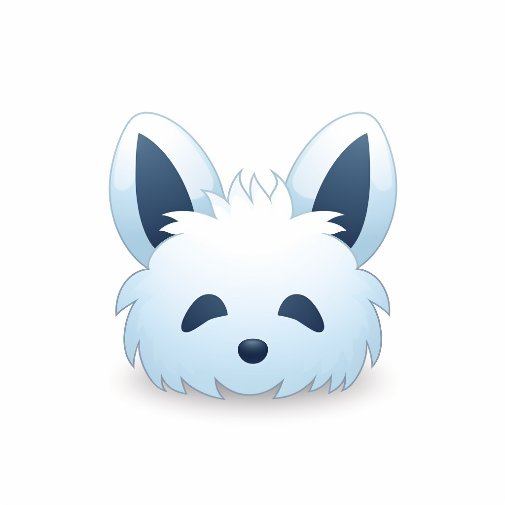 Cute fuzzy animal ears icon