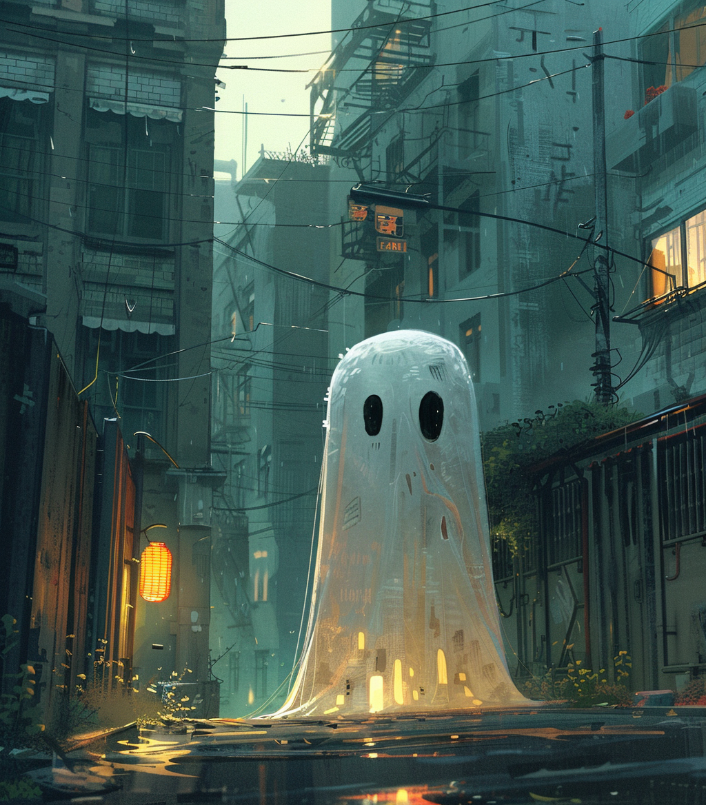 Cute Ghost Illustration