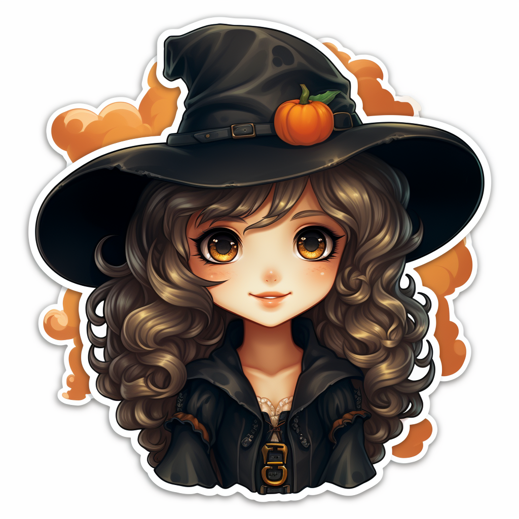 Cute Halloween Witch Sticker