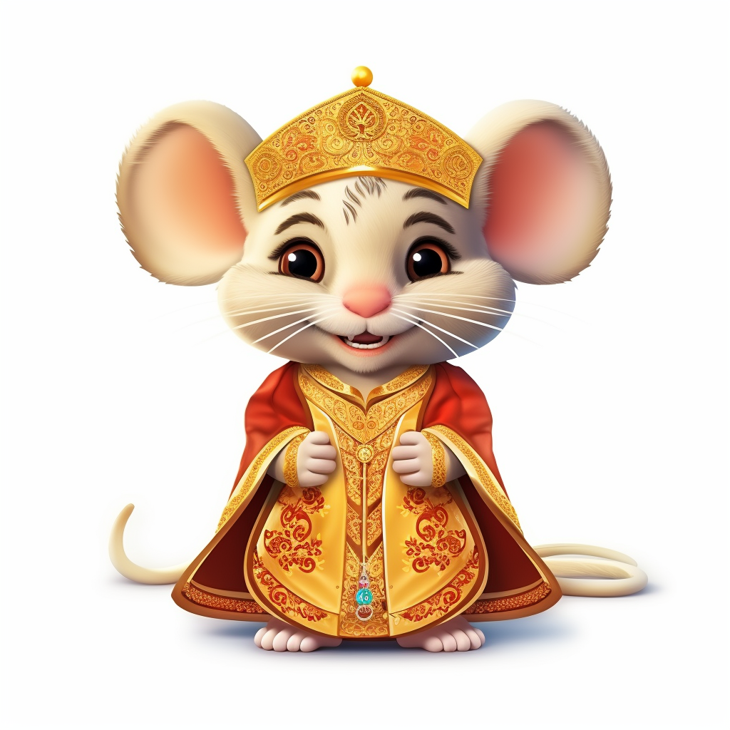 Adorable Indian Mouse King in Ethnic Wear