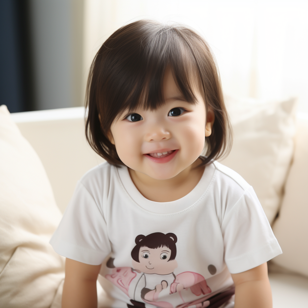 Japanese Woman with Smiling Baby