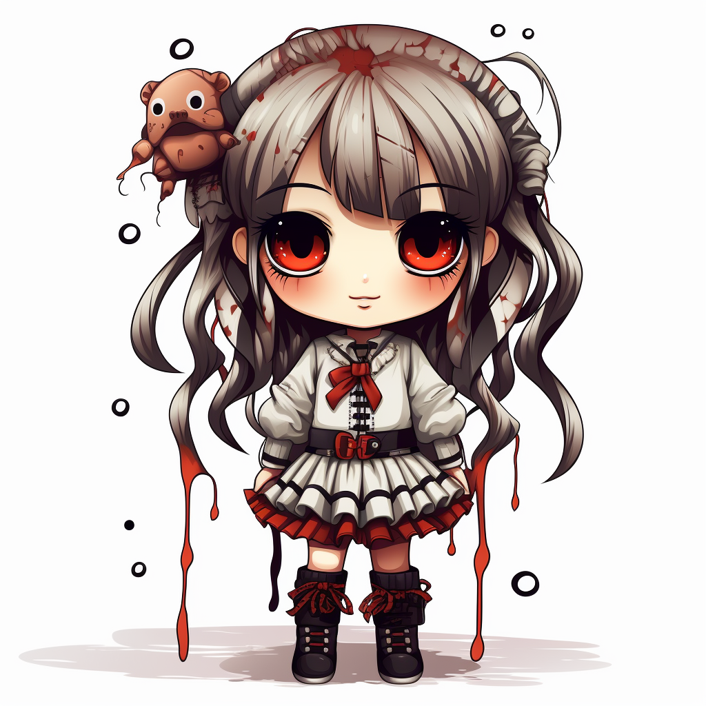 Adorable Kawaii Chibi Girl Voodoo Doll